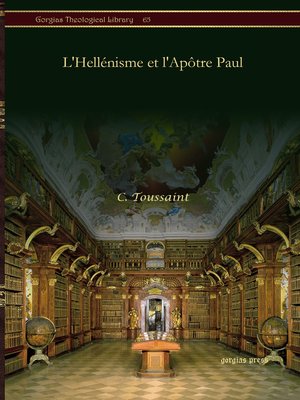 cover image of L'Hellénisme et l'Apôtre Paul